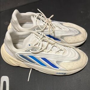 Adidas Ozelia White and Blue Sneakers worn maybe 8 times